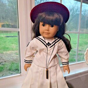 Vintage Pleasant Company American Girl Doll Samantha With Accessories 1986